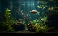 peixes no aquário ilustrando o assunto de como cuidar de peixes como pet